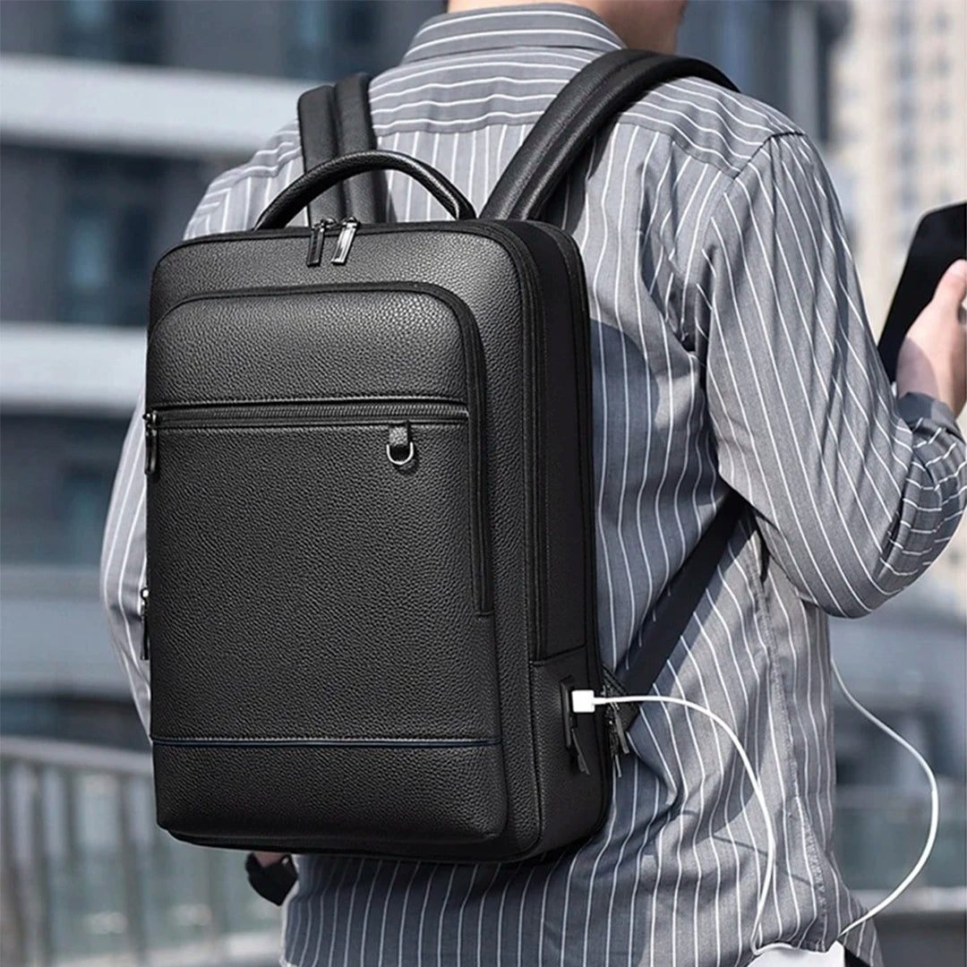 Mochila Marlok Em Couro Executivo